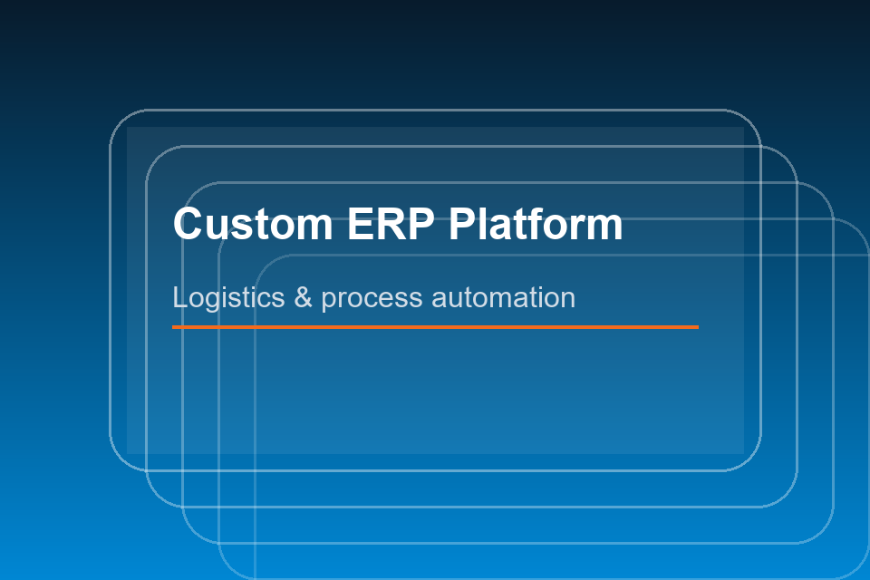 Custom ERP solution highlight