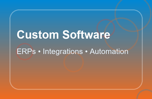 Custom software delivery artwork