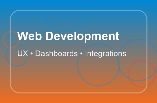 Web development experience artwork